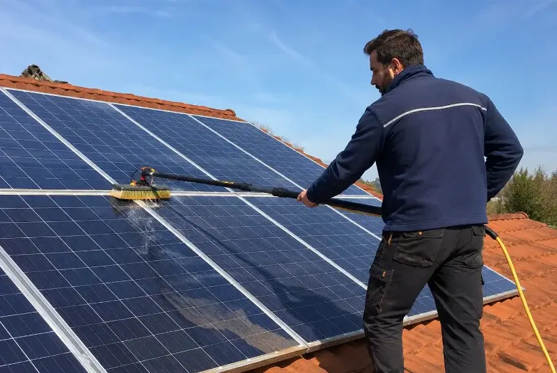 Nettoyage et entretien de panneaux solaires à Thyez